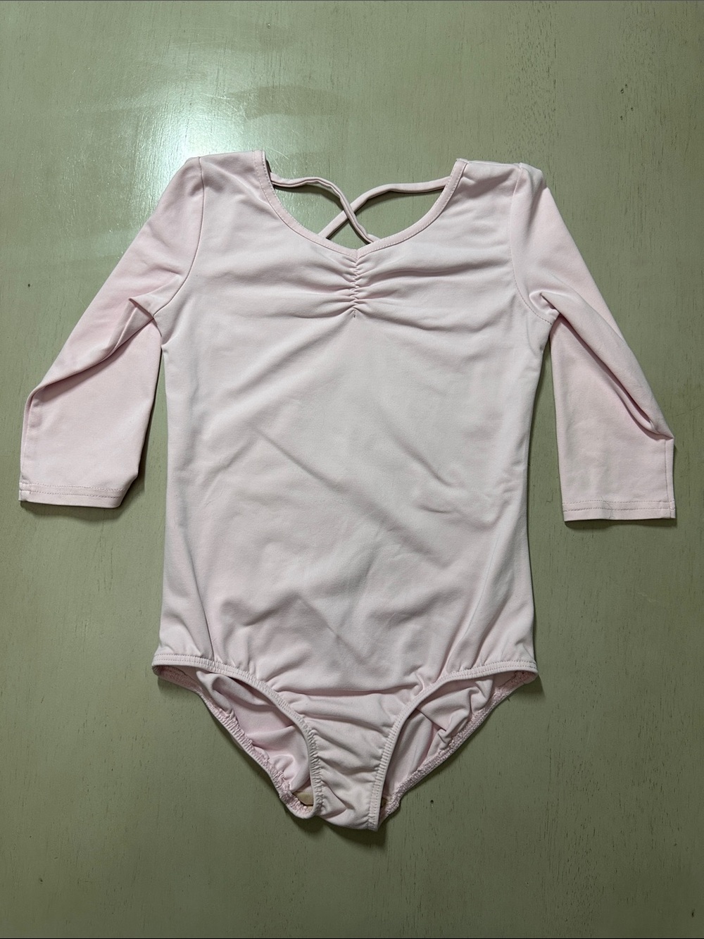 Danskin Medium 7/8 Ballet Leotard - Light Pink - like new